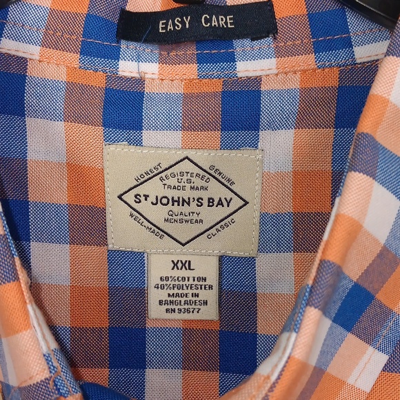 St John's Bay Mens Short Sleeve Shirt - Picture 3 of 4